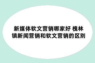 新媒体软文营销哪家好 槐林镇新闻营销和软文营销的区别